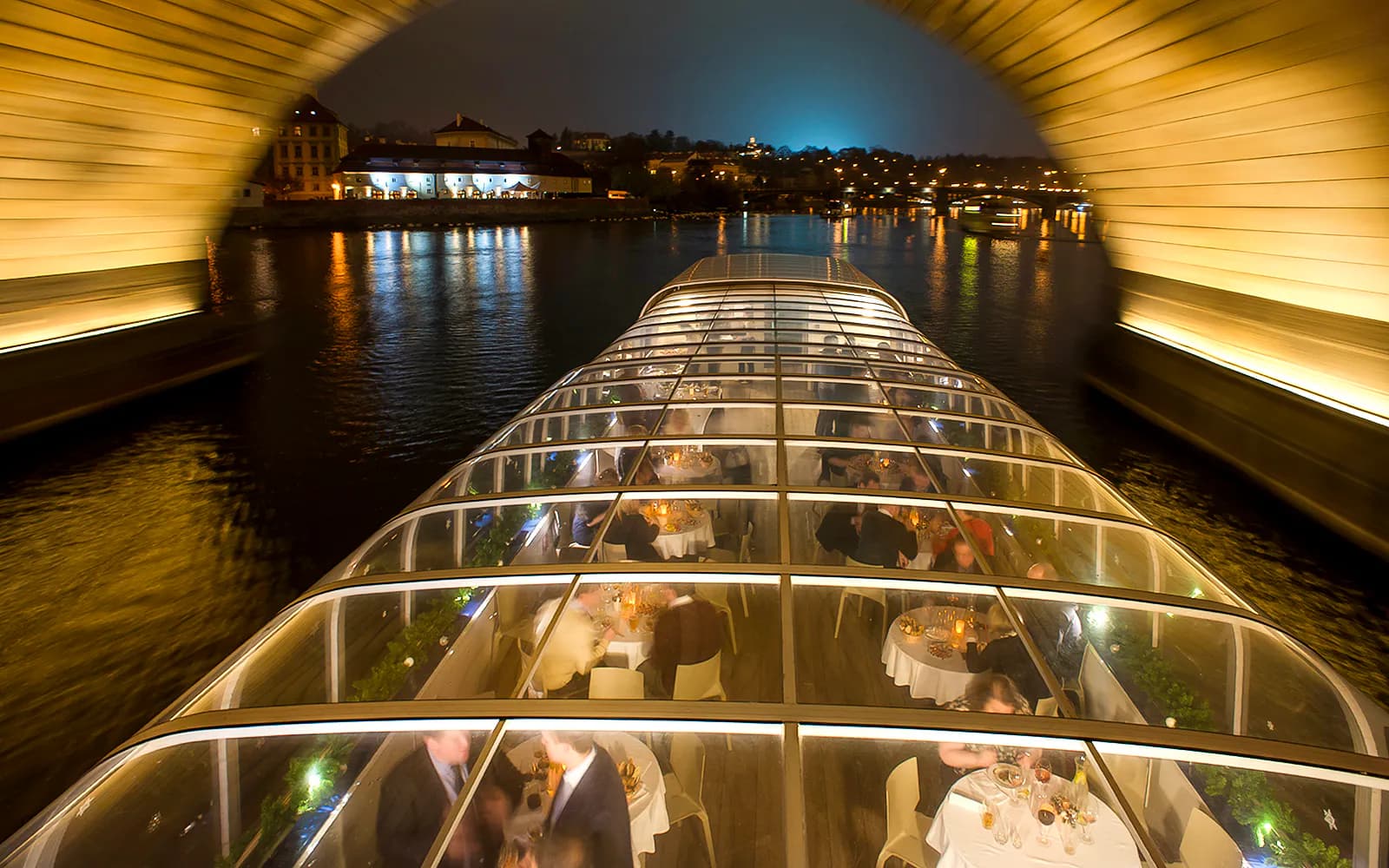 Prague Dinner Cruise on an Open-Top Glass Boat with Live Music - image 3